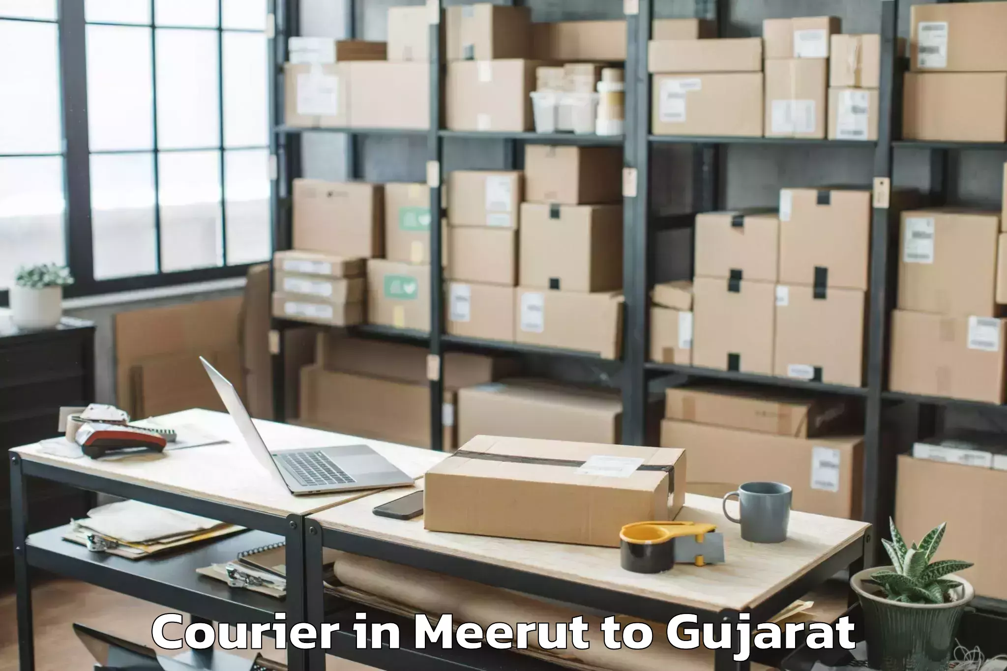 Affordable Meerut to Junagadh Courier